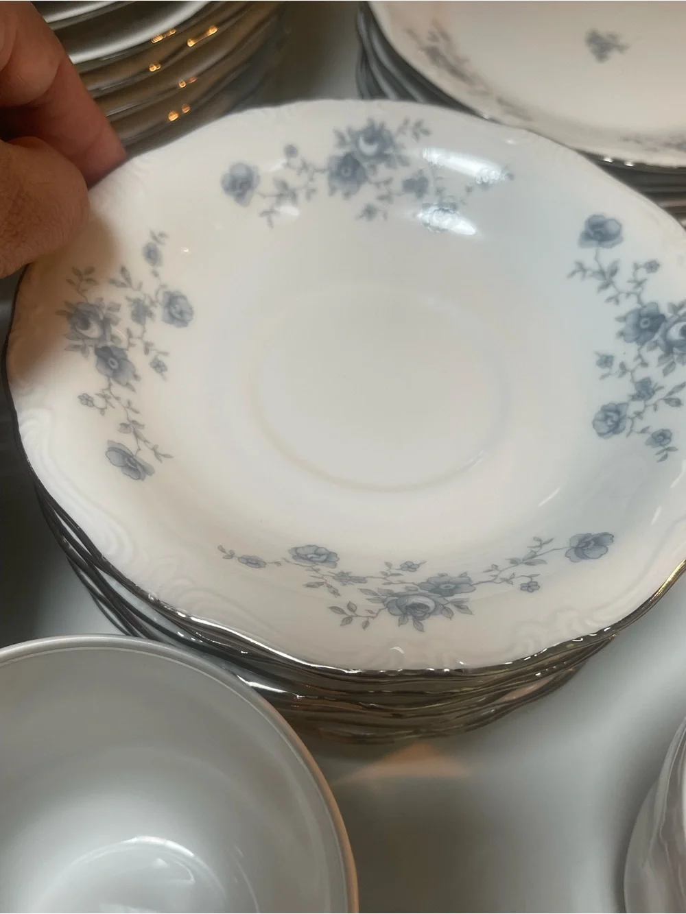 Vtg Johann Haviland Blue Garland Bavaria Germany 46pc. China Set Mint Condition